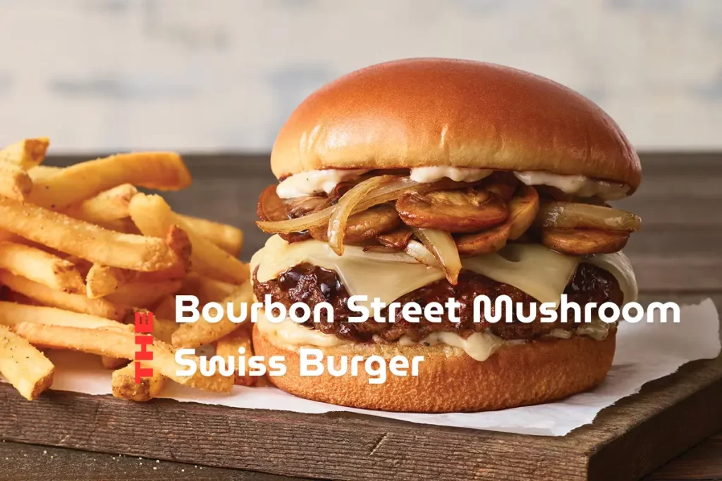 bourbon street mushroom swiss burger