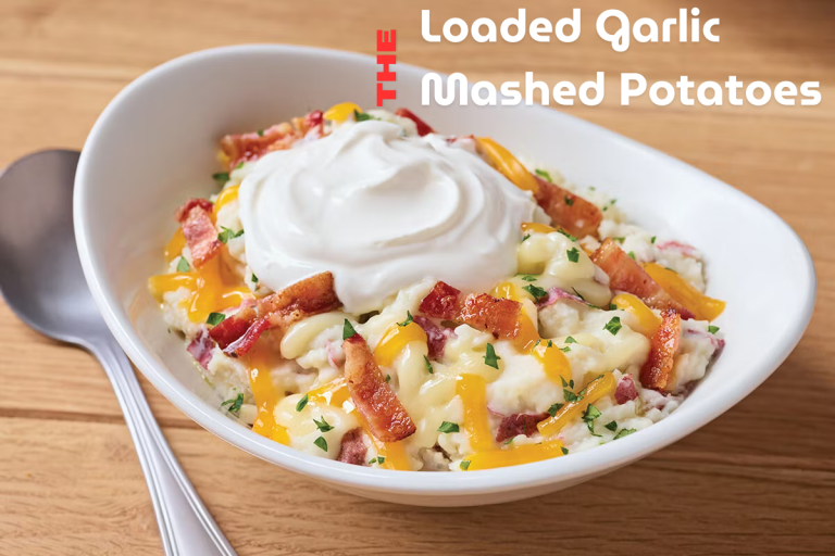 loaded Garlic Mashed potatos